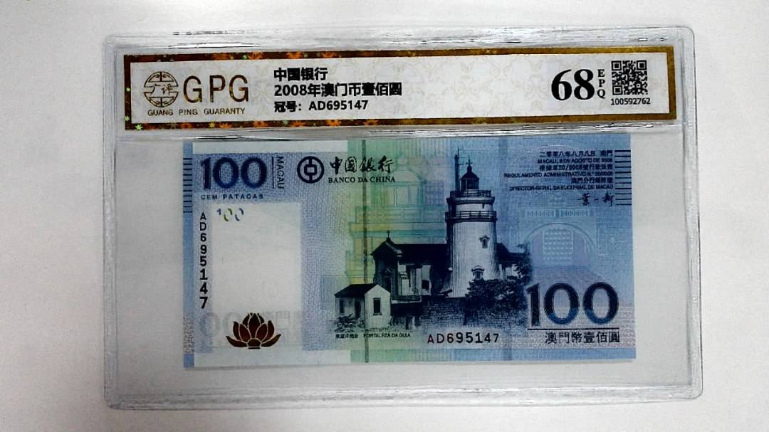 2008年澳门币壹佰圆