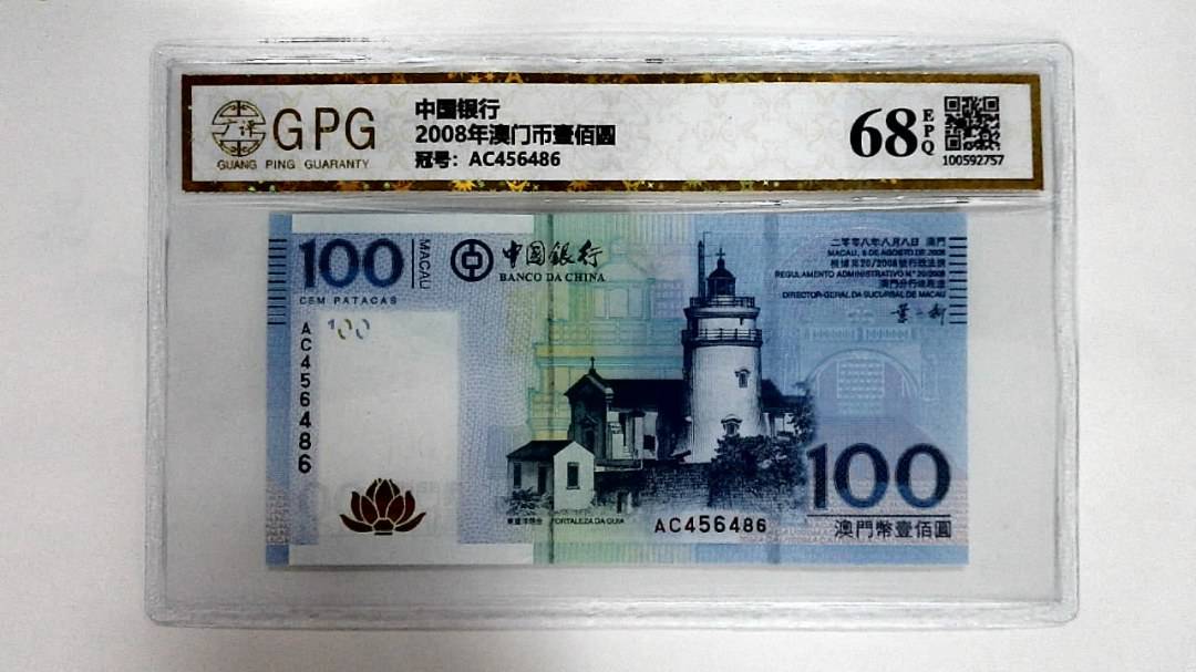 2008年澳门币壹佰圆