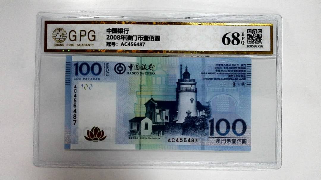 2008年澳门币壹佰圆