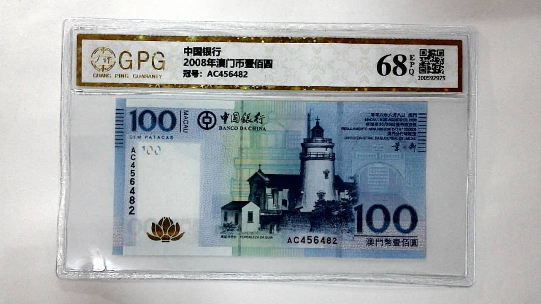 2008年澳门币壹佰圆