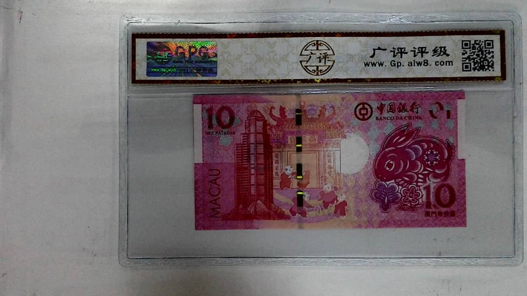2023年澳门币生肖兔拾圆