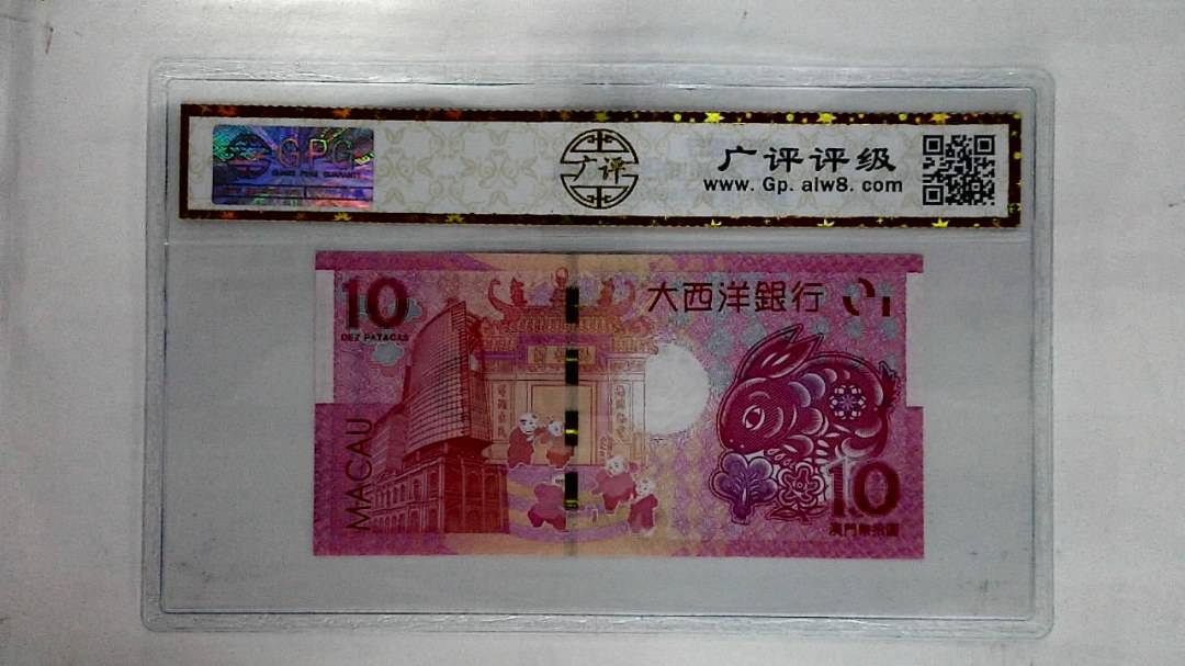 2023年澳门币生肖兔拾圆