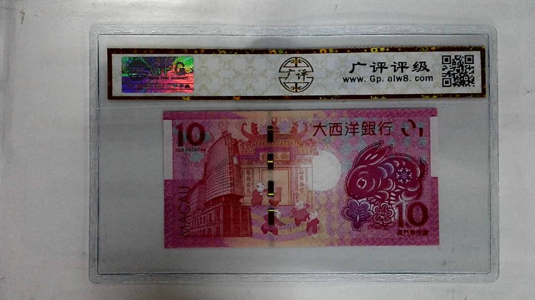 2023年澳门币生肖兔拾圆