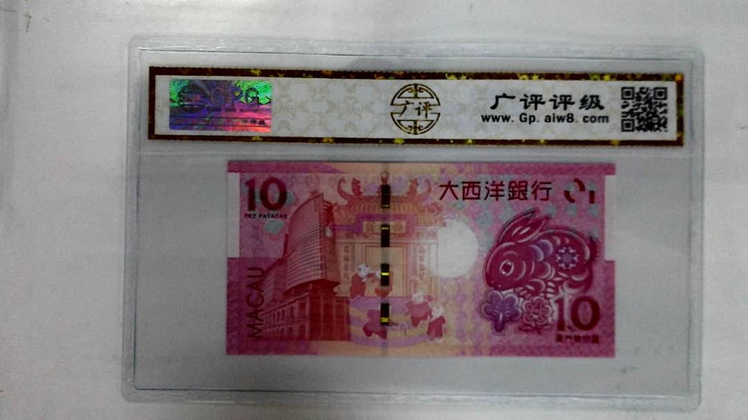 2023年澳门币生肖兔拾圆