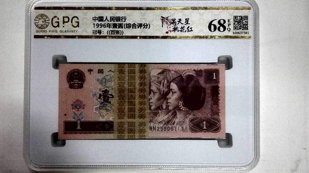 1996年壹圆(综合评分)